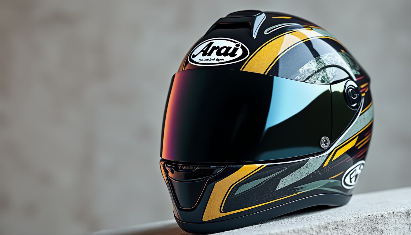 Casque arai jet visiere teinte : ce que dit la règle