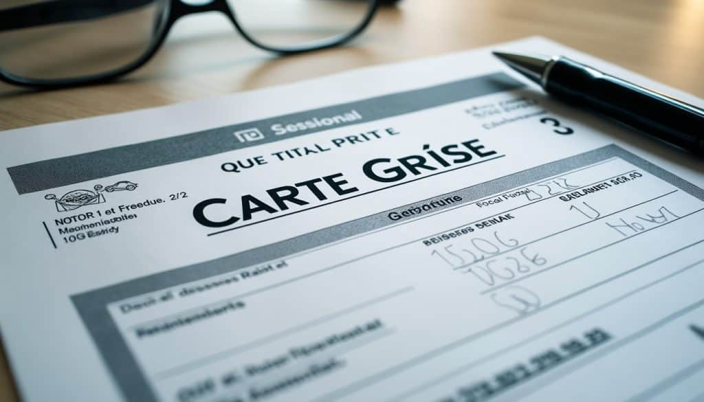 Où trouver la puissance fiscale sur une carte grise ?