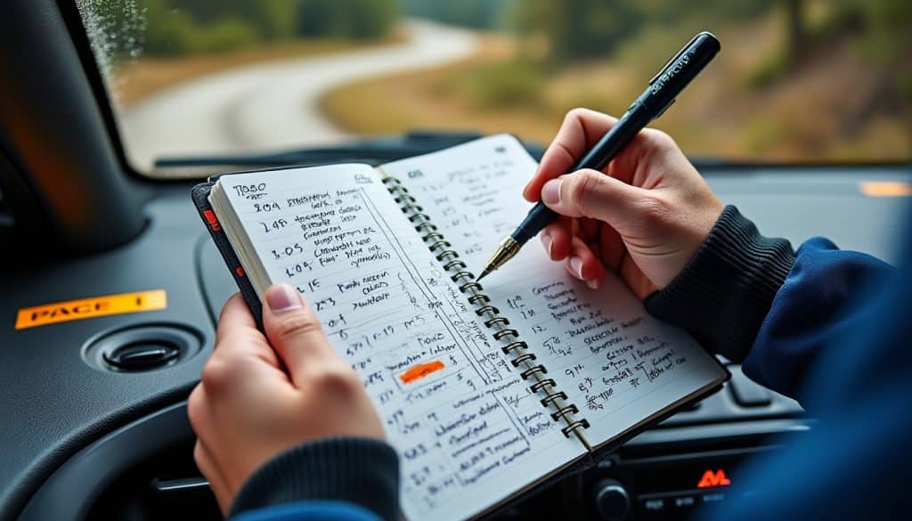 Notes de rallye : la méthode et les symboles