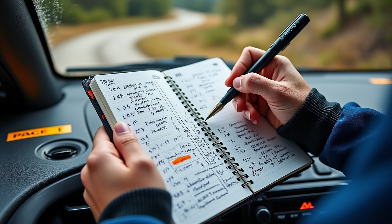 Notes de rallye : la méthode et les symboles