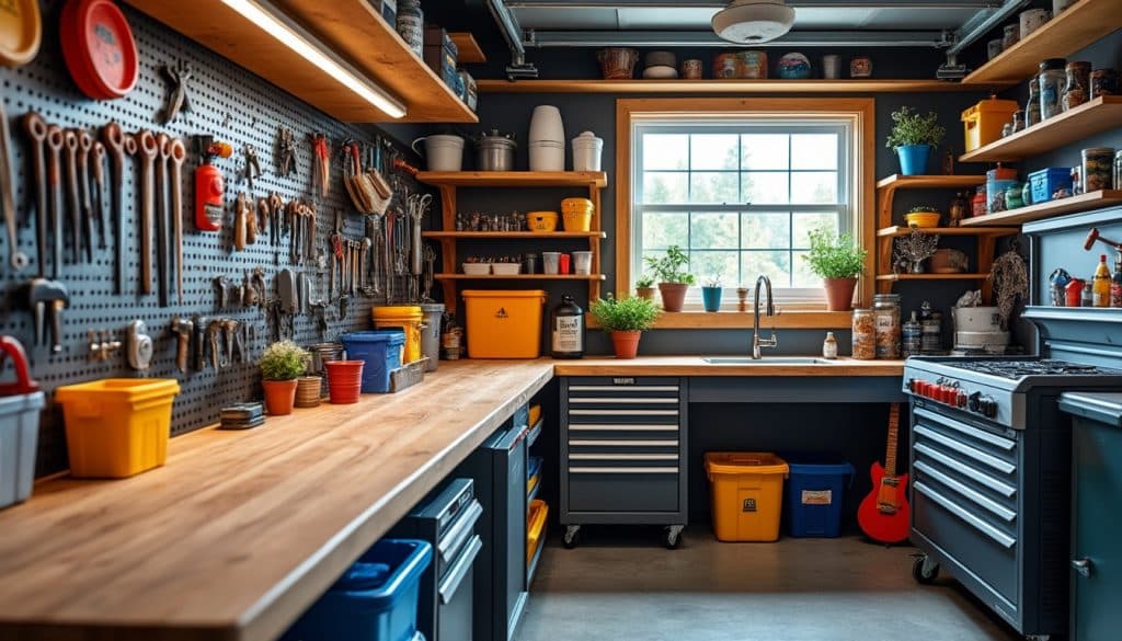 Stockage et atelier : l&rsquo;organisation d&rsquo;un petit garage