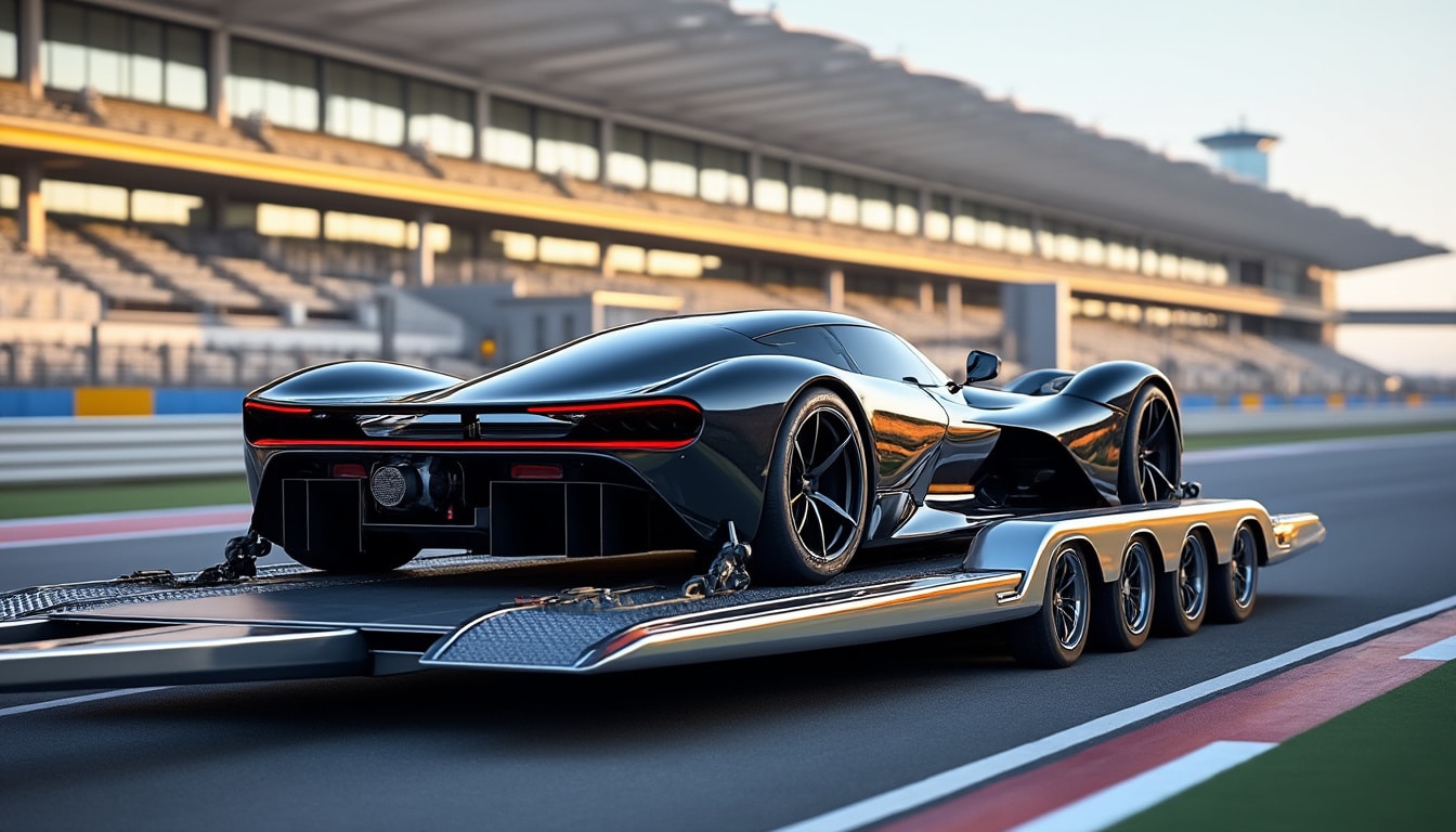 Transport d&rsquo;une voiture de course : plateau ou remorque